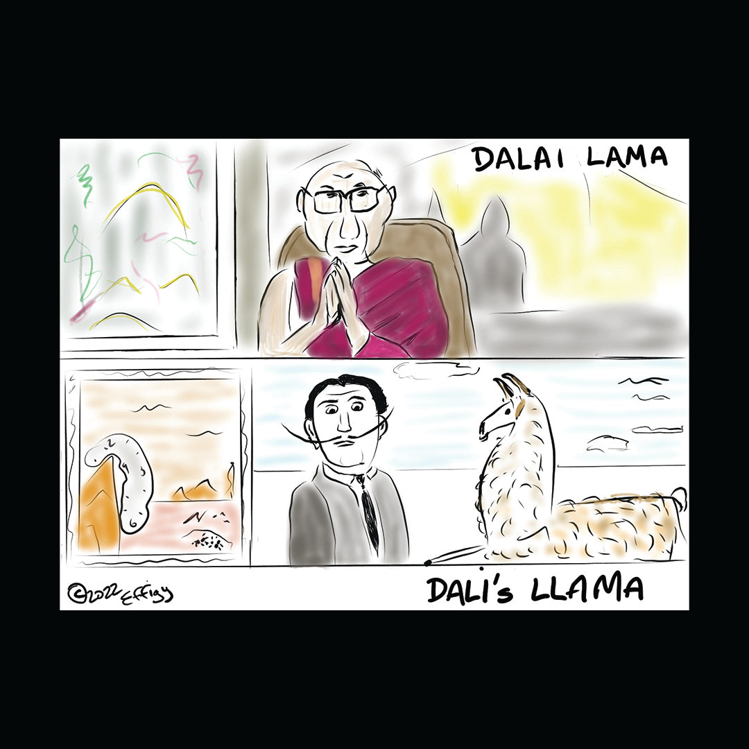 Dalai Lama - Dali's Llama!