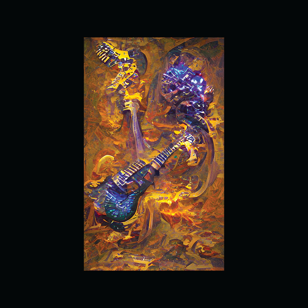 Surrealist Guitar from Zorg in the Shanbar Nebula